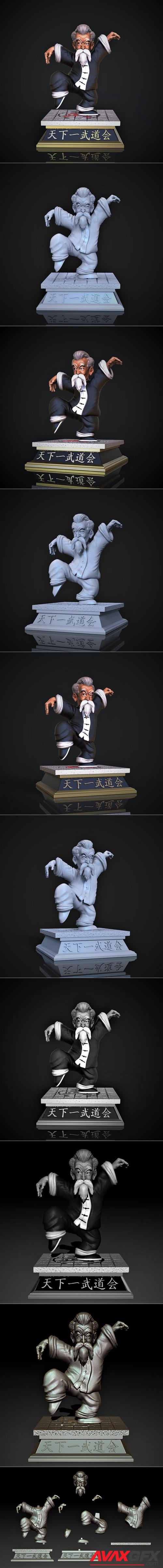 Jackie Chun - Master Roshi – 3D Printable STL