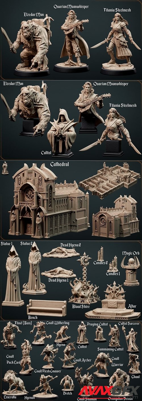 Loot Studios Alvaro Ribeiro Cult of Hunger – 3D Printable STL