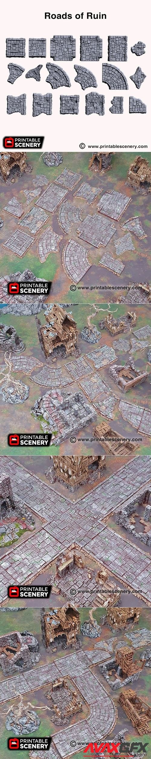 Roads Of Ruin – 3D Printable STL