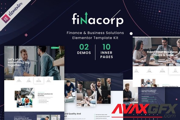 ThemeForest - FinaCorp v1.0.0 - Finance Corporate Elementor Template Kit - 35490863