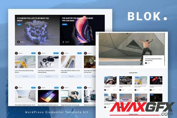 ThemeForest - Blok v1.0.0 - Blog & Magazine Elementor Template Kit - 35517935