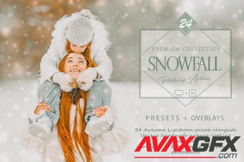 24 Snowfall Photoshop Actions