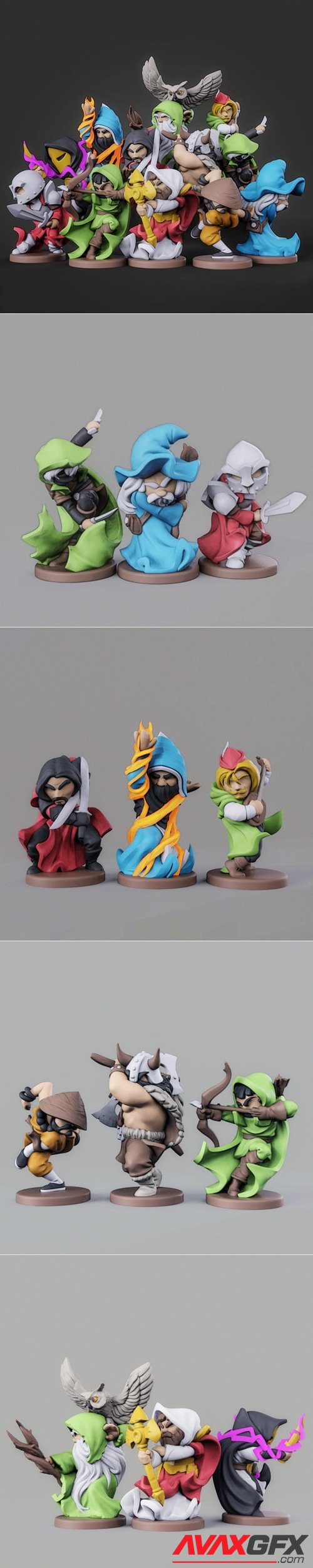 Toon Adventurers – 3D Printable STL