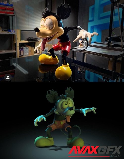 Mickey Zombie – 3D Printable STL