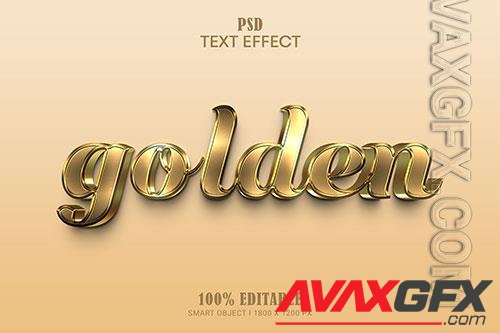 Golden editable text effect premium psd