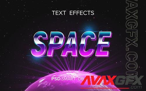 Spase abstract text effect PSD