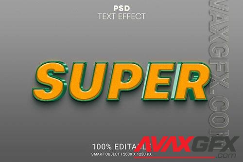 Super editable text effect premium psd