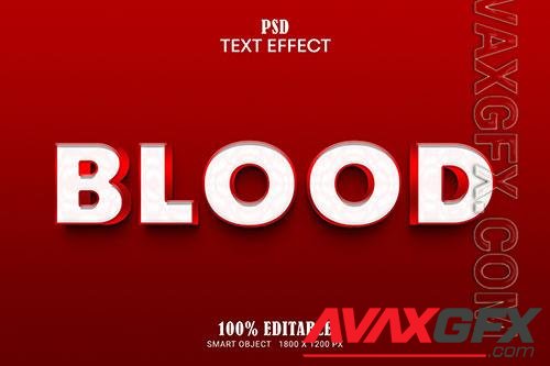 Blood editable text effect premium psd