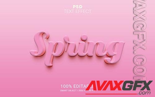 Spring psd editable text effect