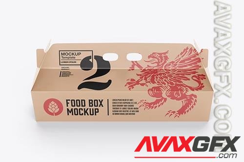 Food Kraft Box Mockup AWRV5Z5