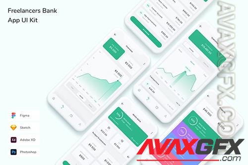 Freelancers Bank App UI Kit AXJDSJN