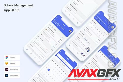 School Management App UI Kit U686V2B