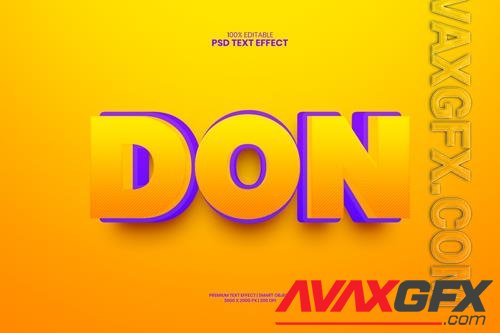 Don fully editable premium psd text effect maker