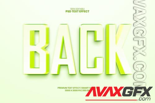 Back fully editable premium psd text effect maker