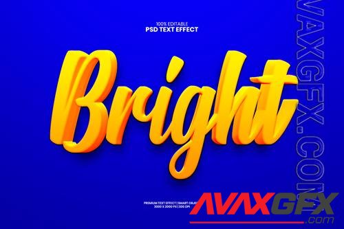 Bright fully editable premium psd text effect maker