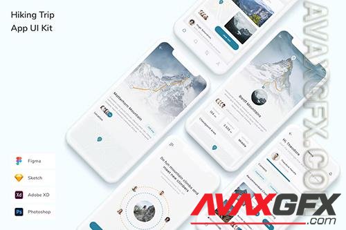 Hiking Trip App UI Kit EC7T5AD