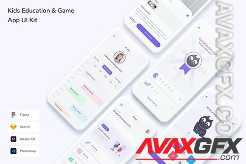 Kids Education & Game App UI Kit A3X7APB