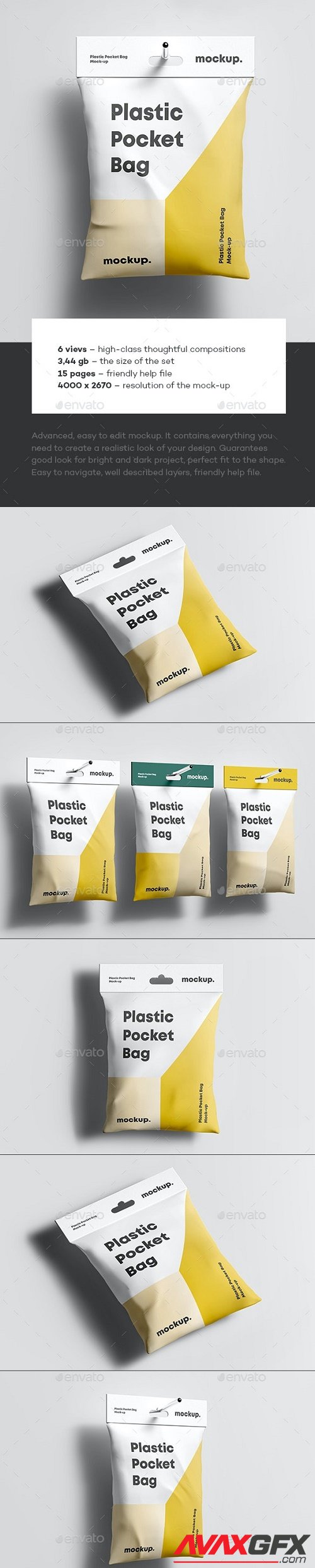 Plastic Pocket Bag Mock-up - 35372931