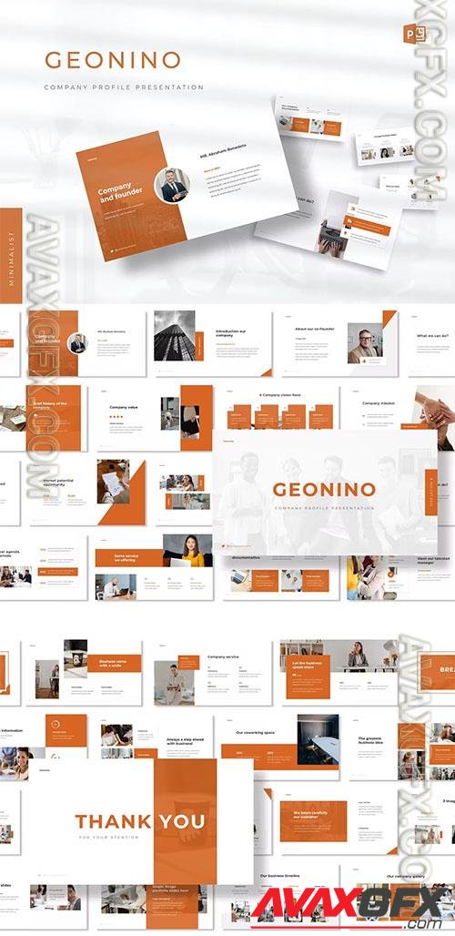 Geonino - Company Profile Powerpoint, Keynote and Google Slides Presentations