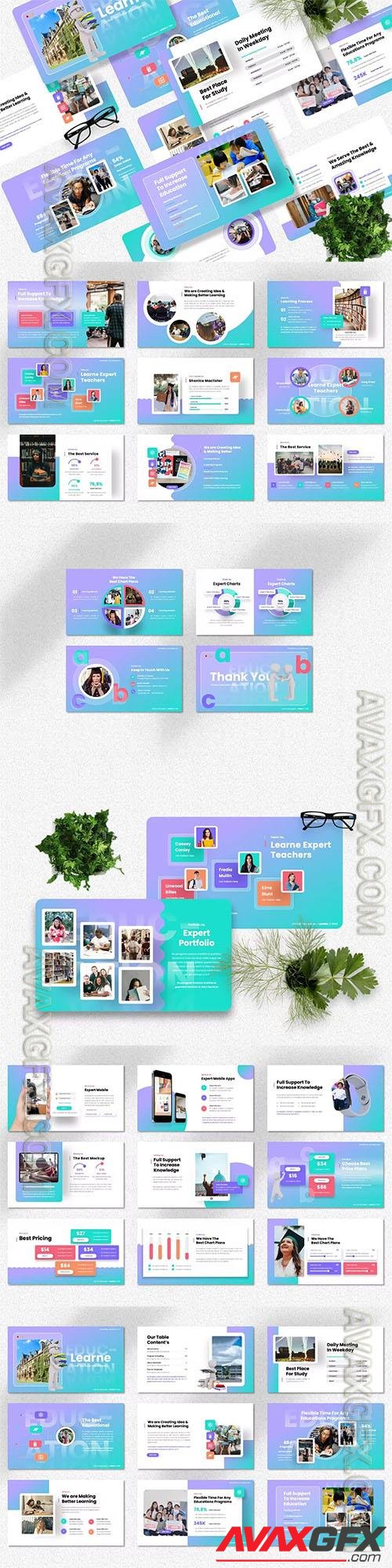 Learne - Education Creative Powerpoint, Keynote and Google Slides Presentation Templates