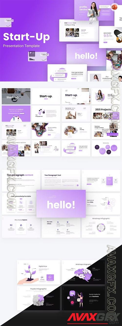 StartUp Modern Creative PowerPoint and Keynote Template