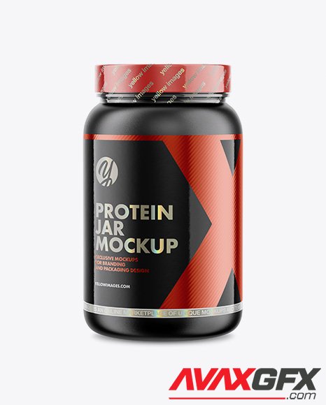 Matte Protein Jar Mockup 39398