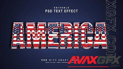 America text effect editable text smart object