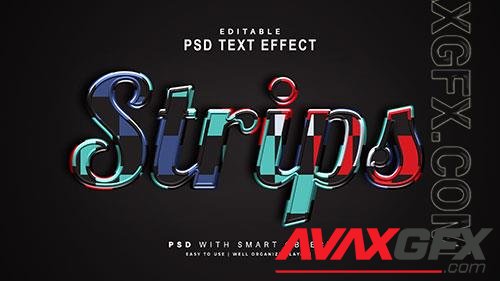 Strips text effect editable text smart object