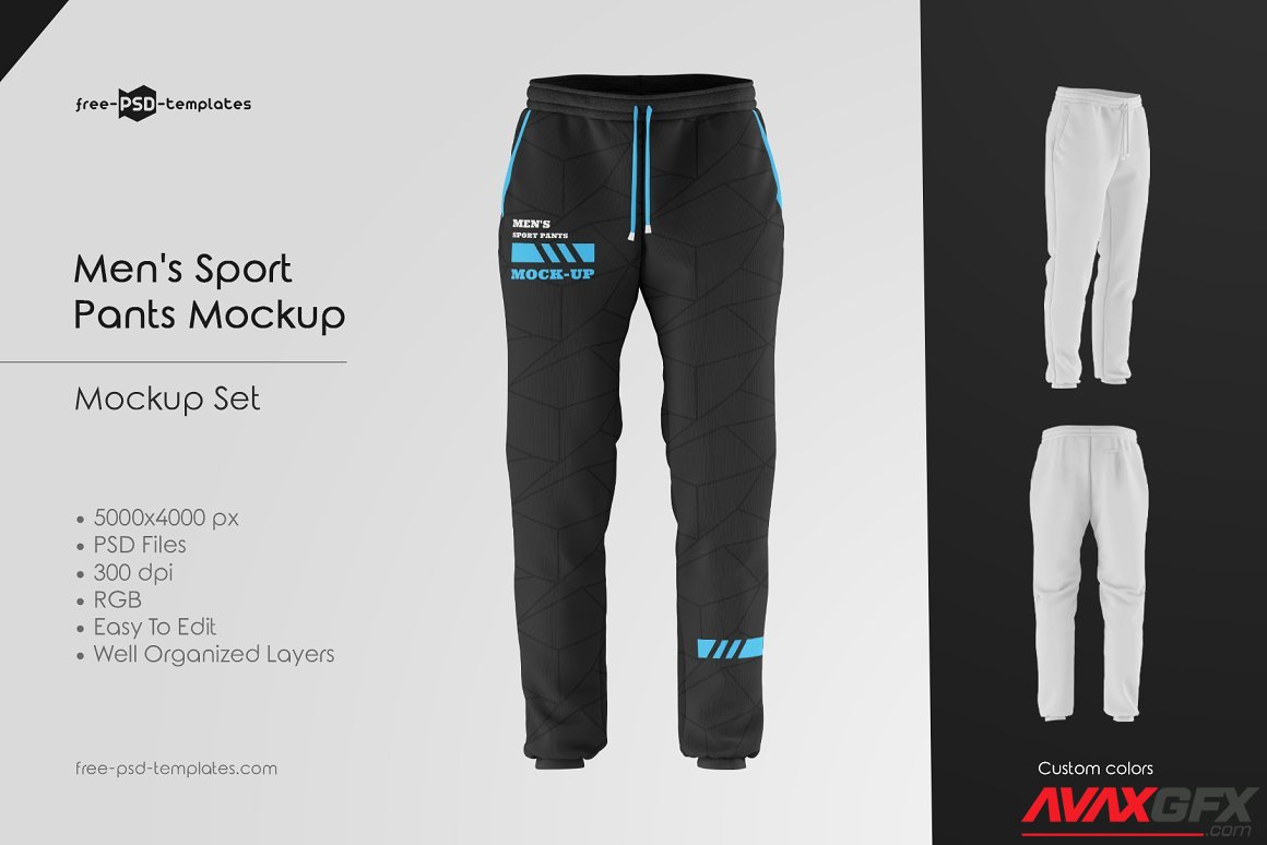 CreativeMarket - Men's Sport Pants Mockup 5922790