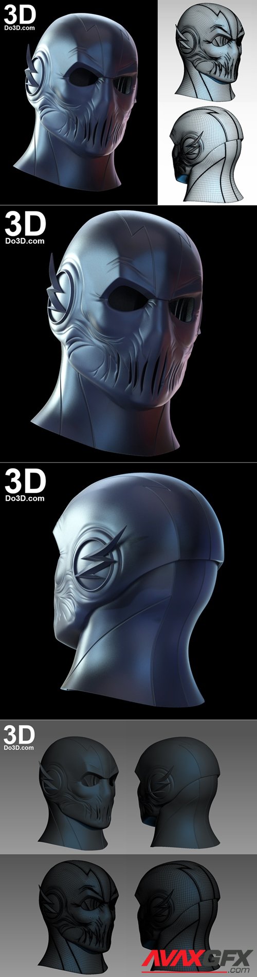 Zoom Mask from The Flash – 3D Printable STL