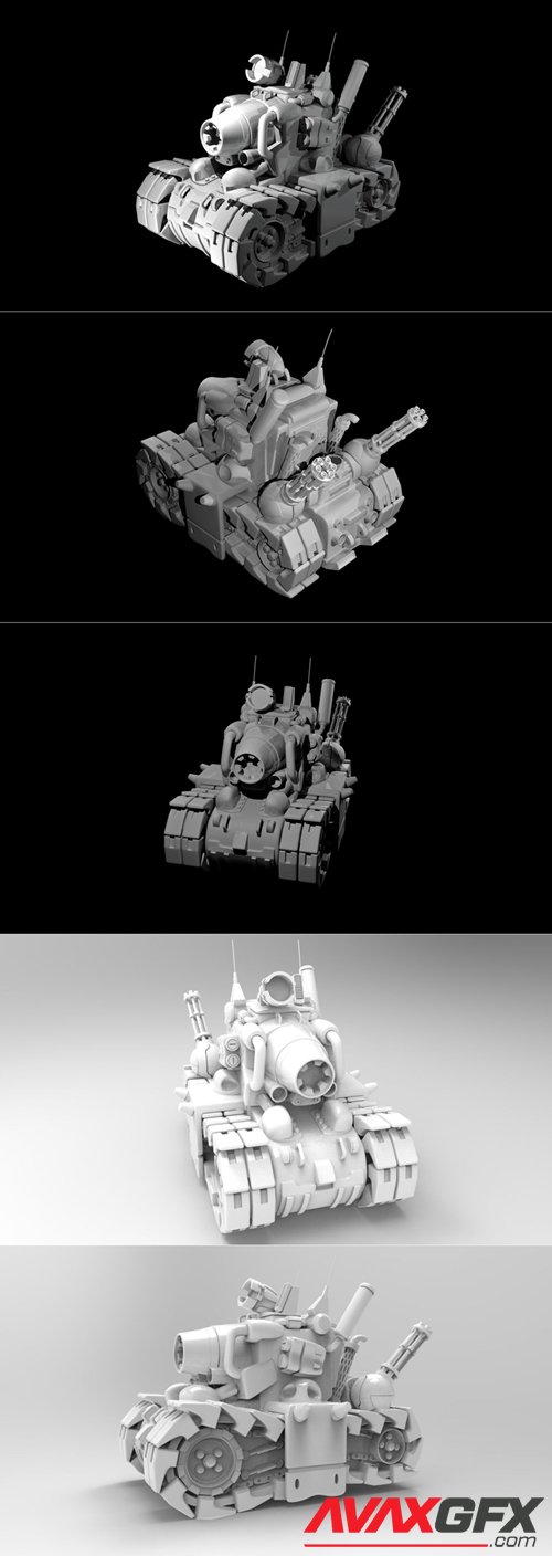 Metal Slug Tank – 3D Printable STL