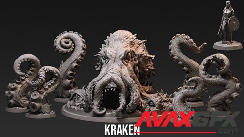 Loot Studios - Journey to Valhalla - Kraken – 3D Printable STL