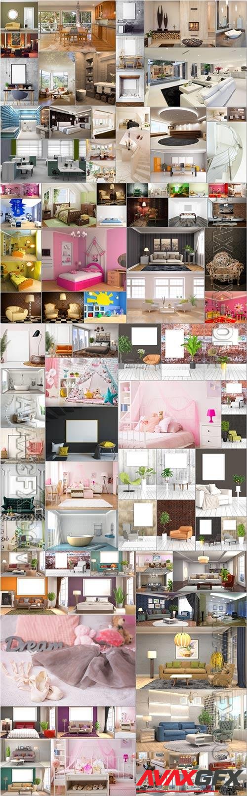 Interior, stock photo bundle vol 6