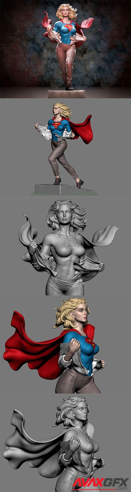 CGTRADER – SUPERGIRL 2021 – 3D PRINT MODEL