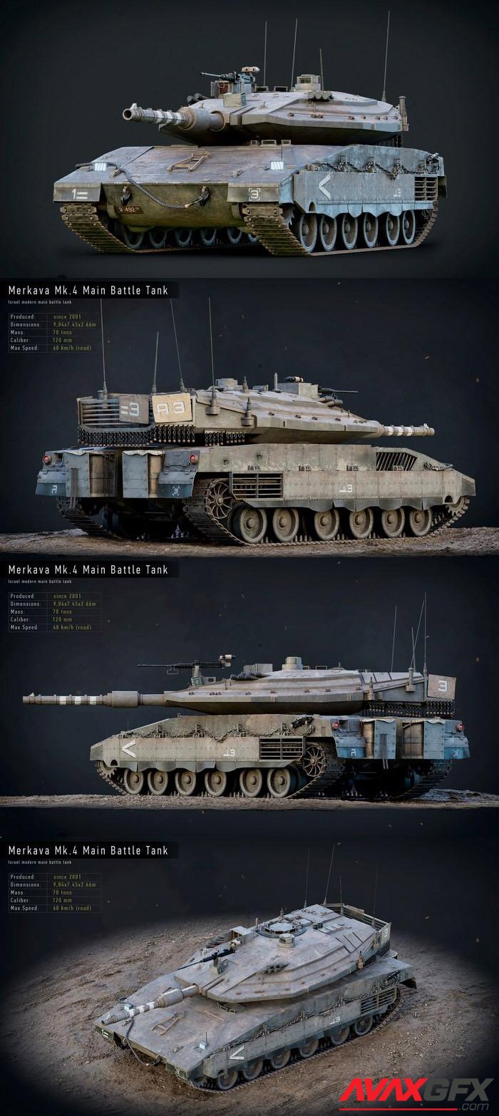 Merkava Mk4 Israeli Tank