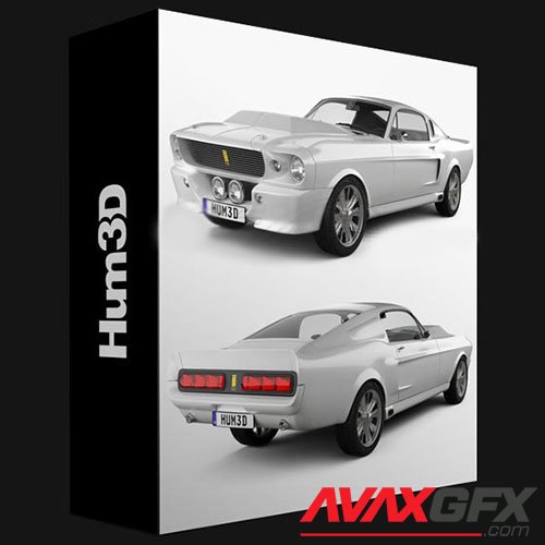 HUM3D – FORD MUSTANG SHELBY GT500 ELEANOR 1967 3D MODEL