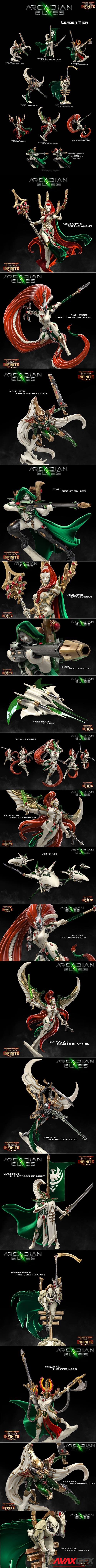 Heroes Infinite - Arcadian Elves November 2021 – 3D Printable STL