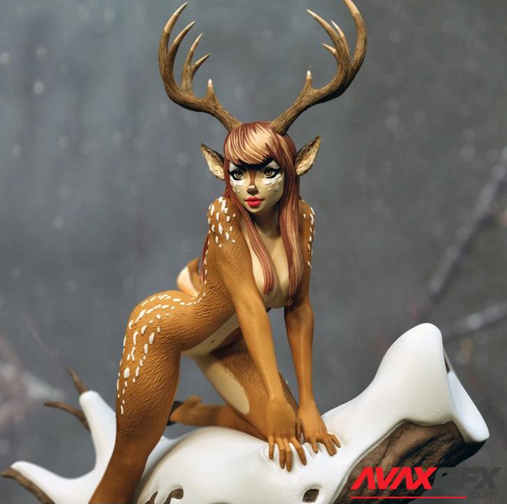 Faun Girl 3D Printable STL