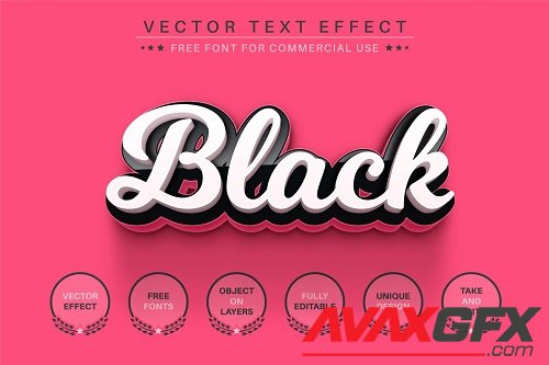 Dark Pink - Editable Text Effect - 6837001