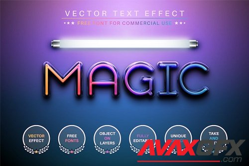 Magic Light - Editable Text Effect - 6860392