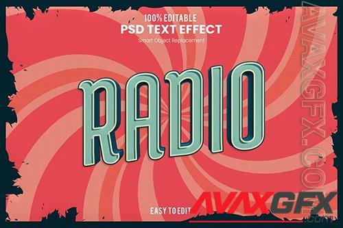 Radio - Retro Vintage Text Effect XZQ3WZJ