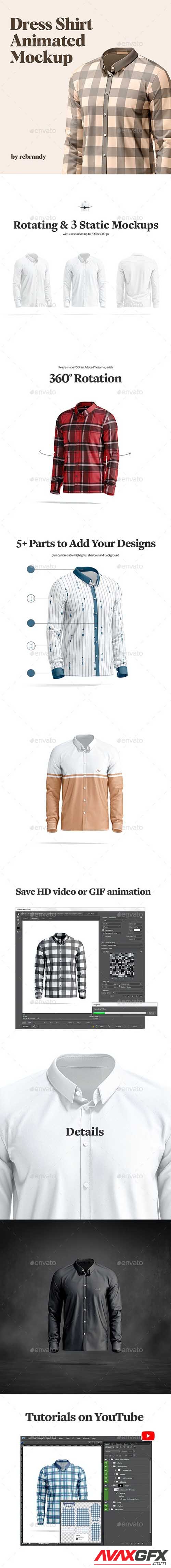 GraphicRiver - Dress Shirt Animated Mockup 35015848