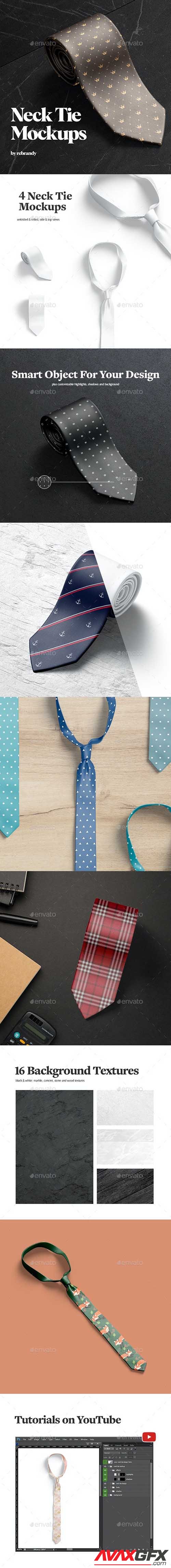 GraphicRiver - Neck Tie Mockups 34908922