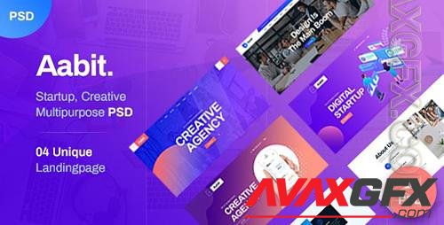 Aabit Startup & Multipurpose PSD Template 25578778