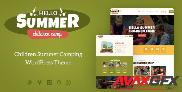 ThemeForest - Hello Summer v1.0.7 - A Children Holiday Camp WordPress Theme - 21163971