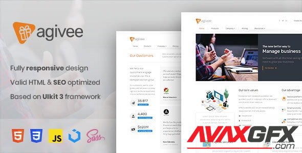 ThemeForest - Agivee v2.0 - Corporate Business HTML Template - 78244