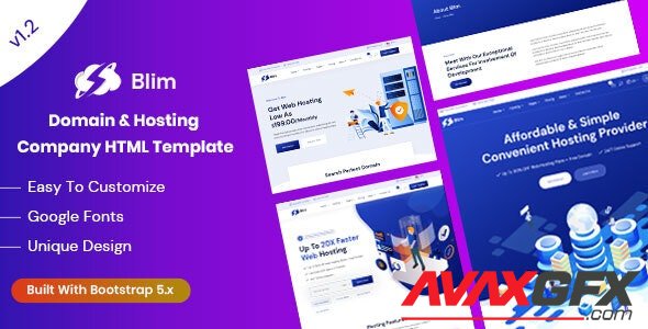 ThemeForest - Blim v1.2 - Domain & Hosting Company HTML Template - 28905925