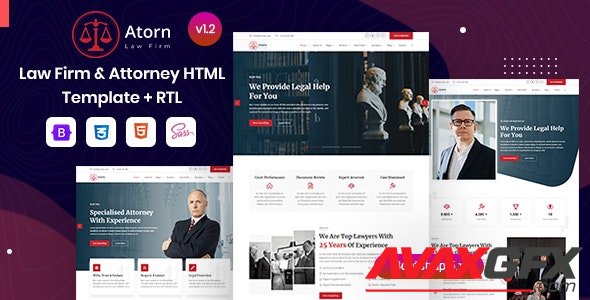 ThemeForest - Atorn v1.2 - Law Firm & Attorney Website Template - 28807752