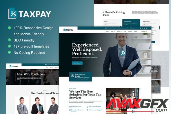 ThemeForest - TaxPay v1.0.0 - Advisor & Financial Consulting Elementor Template Kit - 35612876