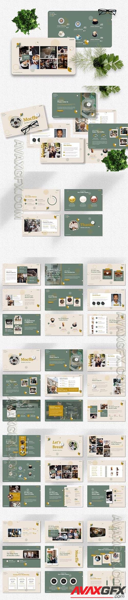 Mocffe - Coffee Shop Powerpoint, Keynote and Google Slides Templates